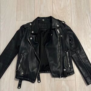 Blank NYC Kid’s Black Leather Jacket Size Small